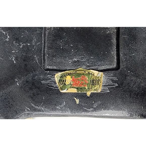 Vintage Santini Asian Imperial Couple Floral Fruit Alabaster Sculptures - Picture 11 of 13